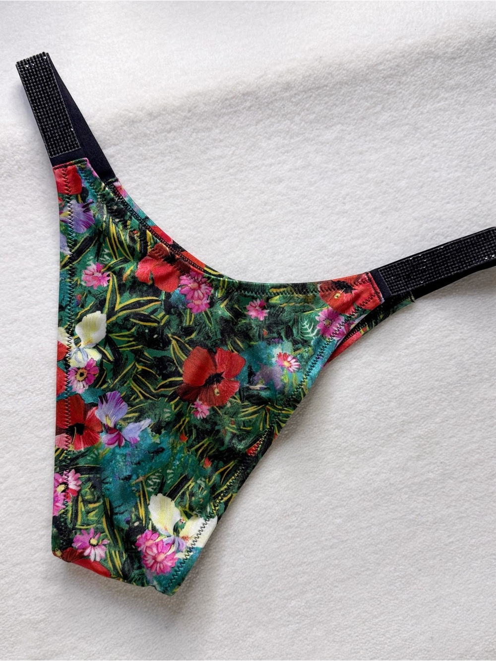 Victoria's Secret Tropical  Bombshell Floral Underwire Bikini Green Multi 36C/M - Picture 9 of 16